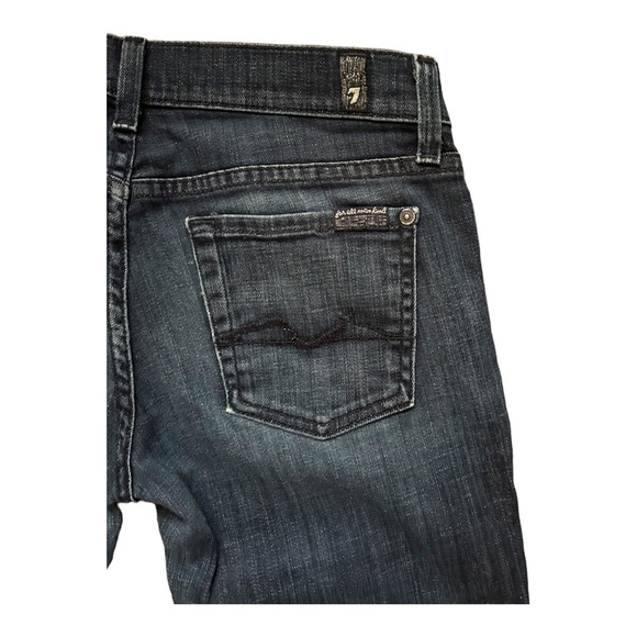 7 For All Mankind Straight Leg Denim Jean Size 26 - Picture 4 of 8